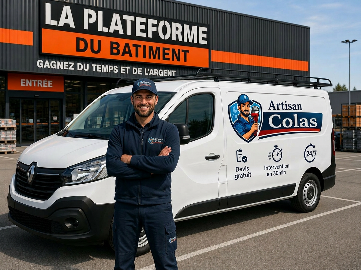 Camionnette de notre plombier de quartier